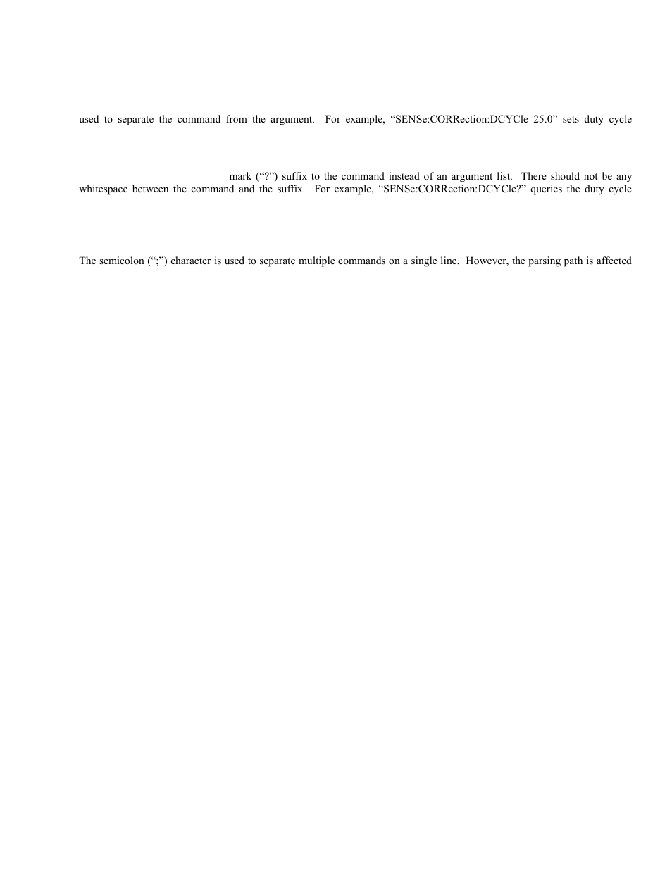 5 command arguments and queries, 6 semicolon command separators, 7 command terminators | 8 4540 series scpi implementation, 5 command arguments and queries -3, 6 semicolon command separators -3, 7 command terminators -3, 8 4540 series scpi implementation -3, Boonton 4540 series rf power meter, Remote operation | Boonton 4540 Peak Power Meter User Manual User Manual | Page 137 / 270