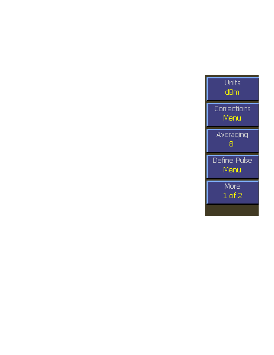13 channel > extensions pg 1 menu (pulse mode), 13 channel > extensions pg 1 menu (pulse mode) -23, Boonton 4540 series rf power meter | Operation | Boonton 4540 Peak Power Meter User Manual User Manual | Page 71 / 270
