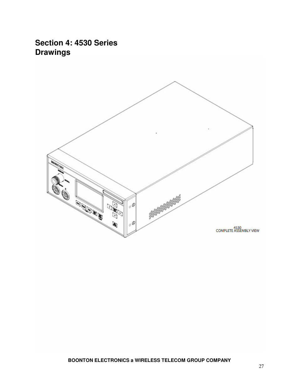 Boonton 4530 Peak Power Meter Service Manual User Manual | Page 27 / 37