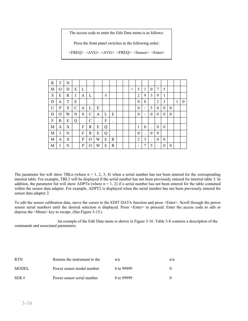 Boonton 4240 series rf power meter, Getting started 3-16 | Boonton 4240 RF Power Meter User Manual | Page 40 / 128