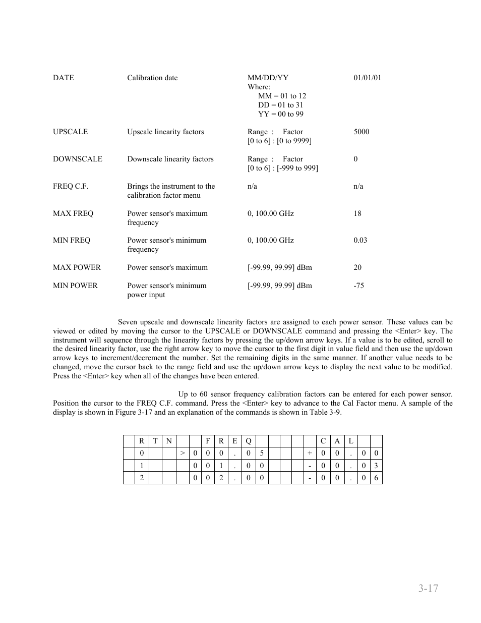 Boonton 4240 series rf power meter, Getting started 3-17 | Boonton 4240 RF Power Meter User Manual | Page 41 / 128