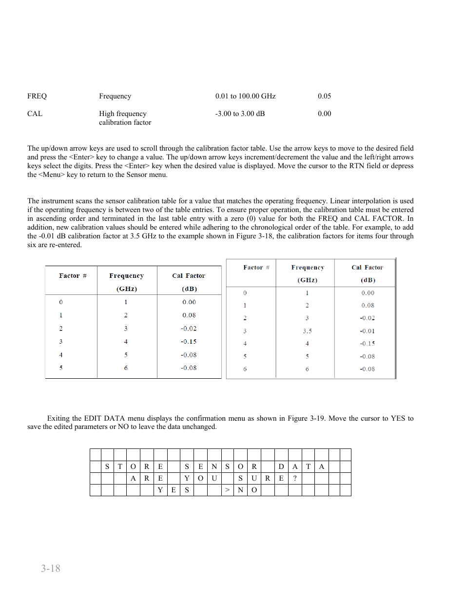 Boonton 4240 series rf power meter, Getting started 3-18 | Boonton 4240 RF Power Meter User Manual | Page 42 / 128