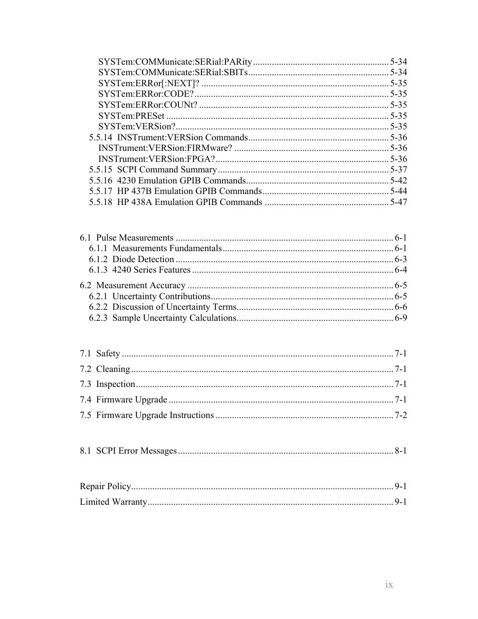 Boonton 4240 series rf power meter | Boonton 4240 RF Power Meter User Manual | Page 9 / 128
