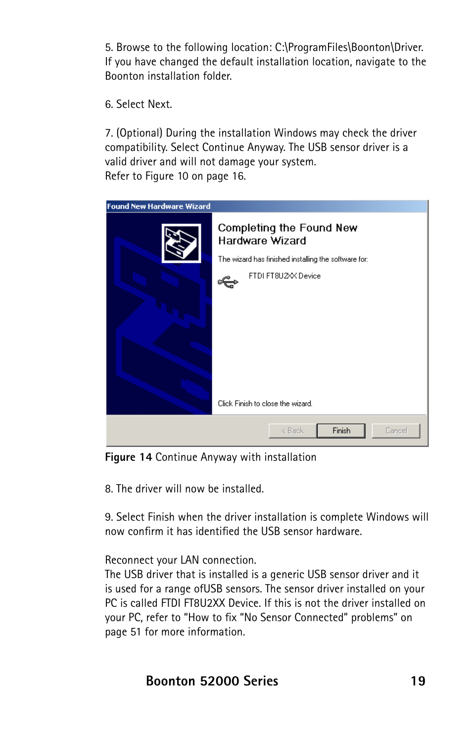 Boonton 52000 Series USB CW Power Sensor User Manual | Page 19 / 68