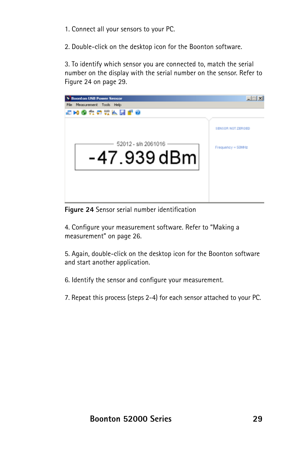 Boonton 52000 Series USB CW Power Sensor User Manual | Page 29 / 68