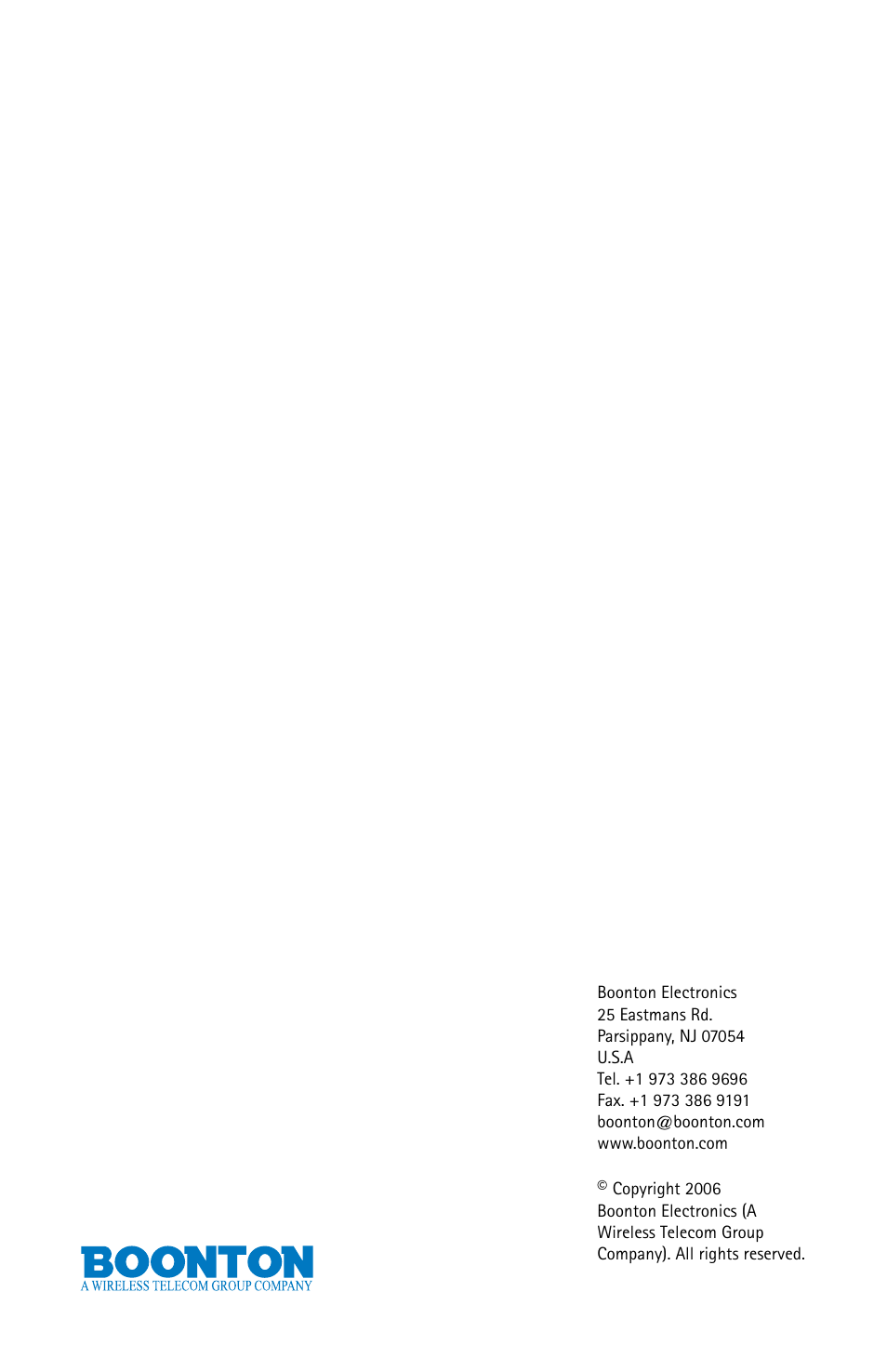 Boonton 52000 Series USB CW Power Sensor User Manual | Page 68 / 68