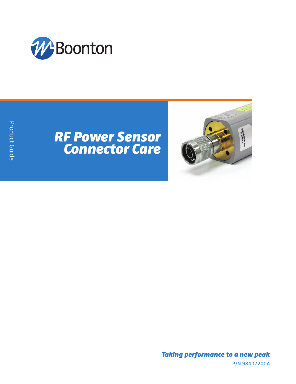 Boonton Average & CW Power Sensors User Manual | 4 pages