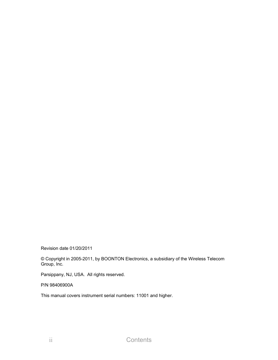 Boonton 9240 series rf voltmeter | Boonton 9240 RF Voltmeter User Manual | Page 2 / 100