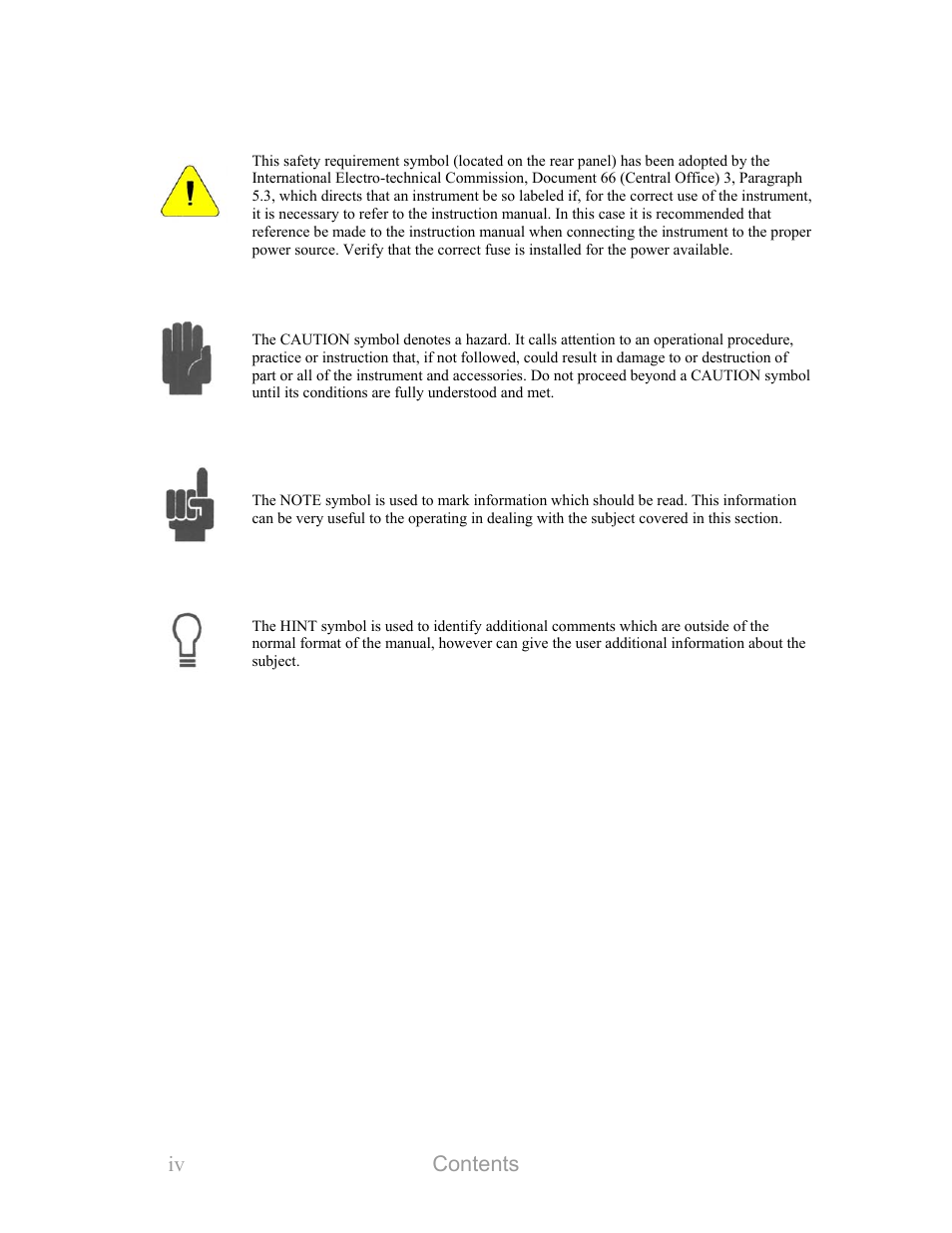 Boonton 9240 series rf voltmeter, Contents iv | Boonton 9240 RF Voltmeter User Manual | Page 4 / 100