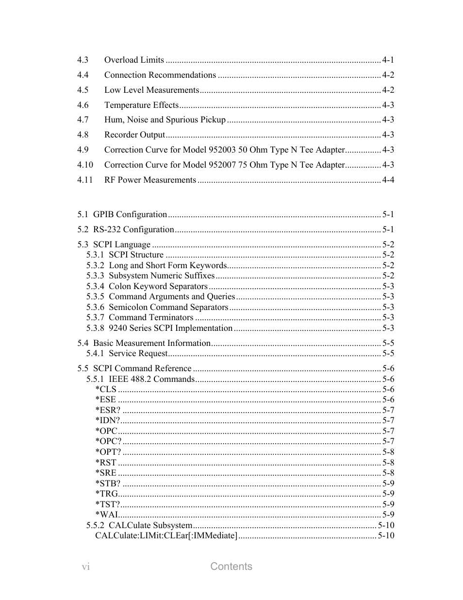 Boonton 9240 series rf voltmeter | Boonton 9240 RF Voltmeter User Manual | Page 6 / 100