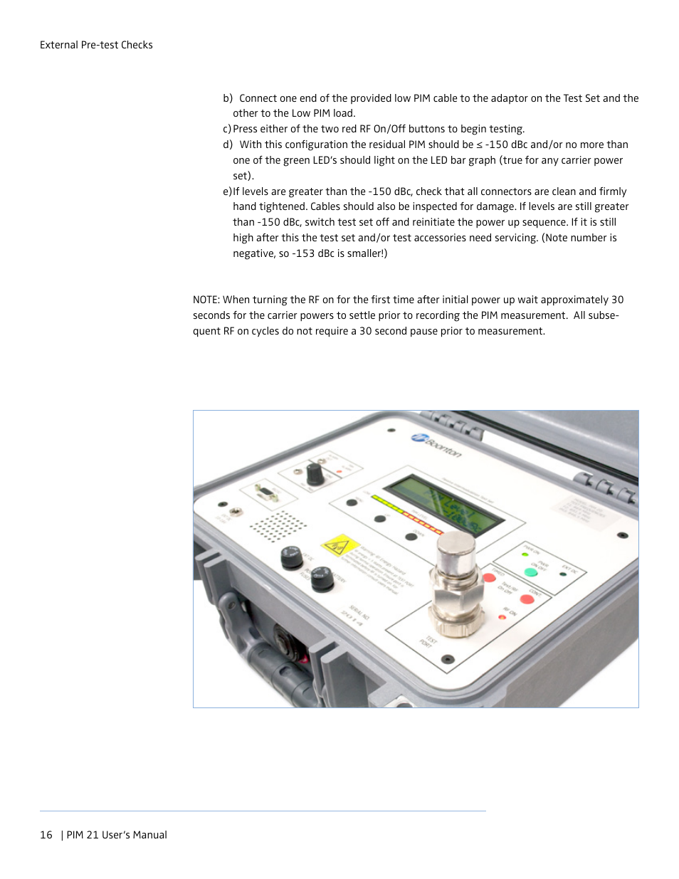 Boonton PIM 21 User Manual User Manual | Page 16 / 31