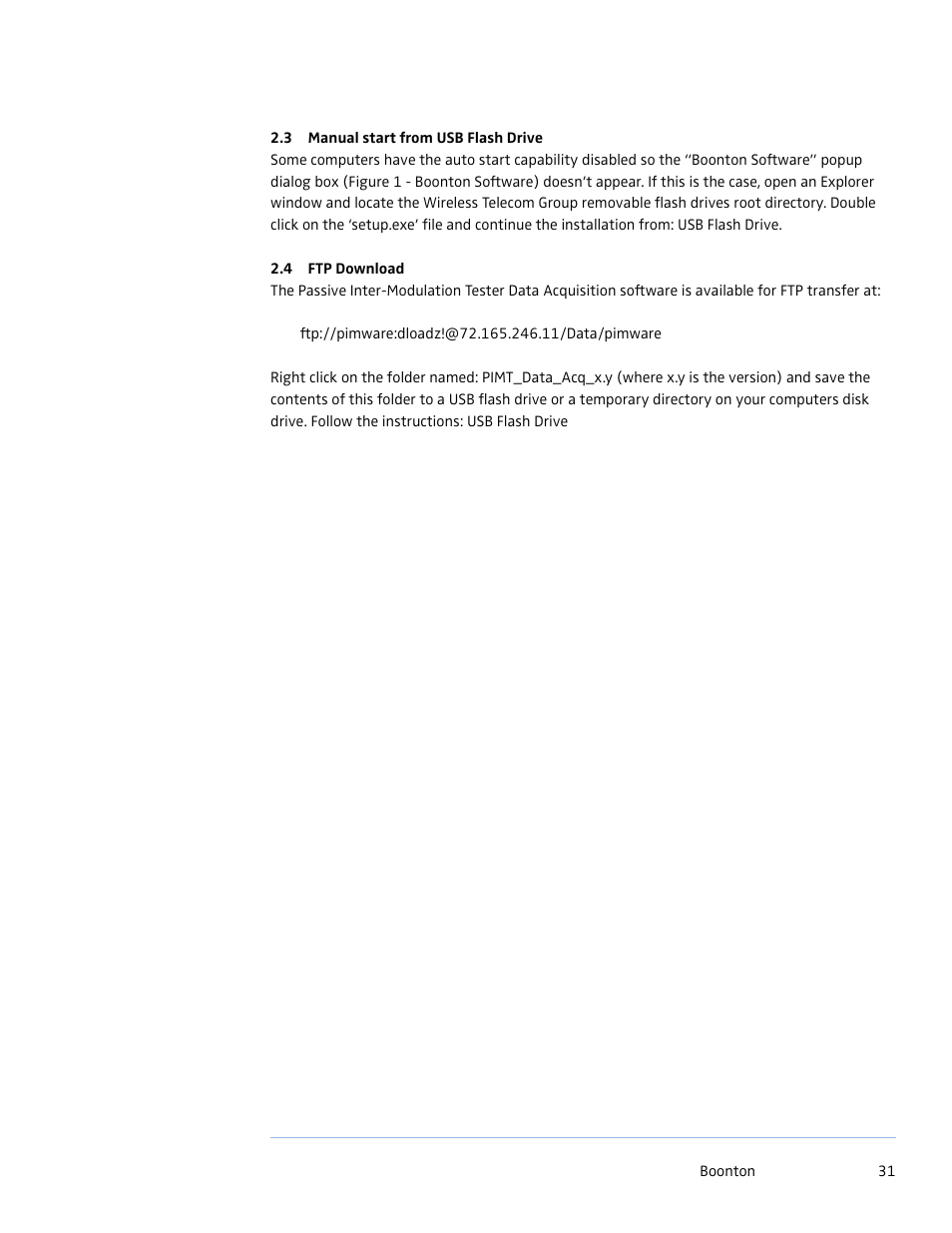 Boonton PIM 21 User Manual User Manual | Page 31 / 31
