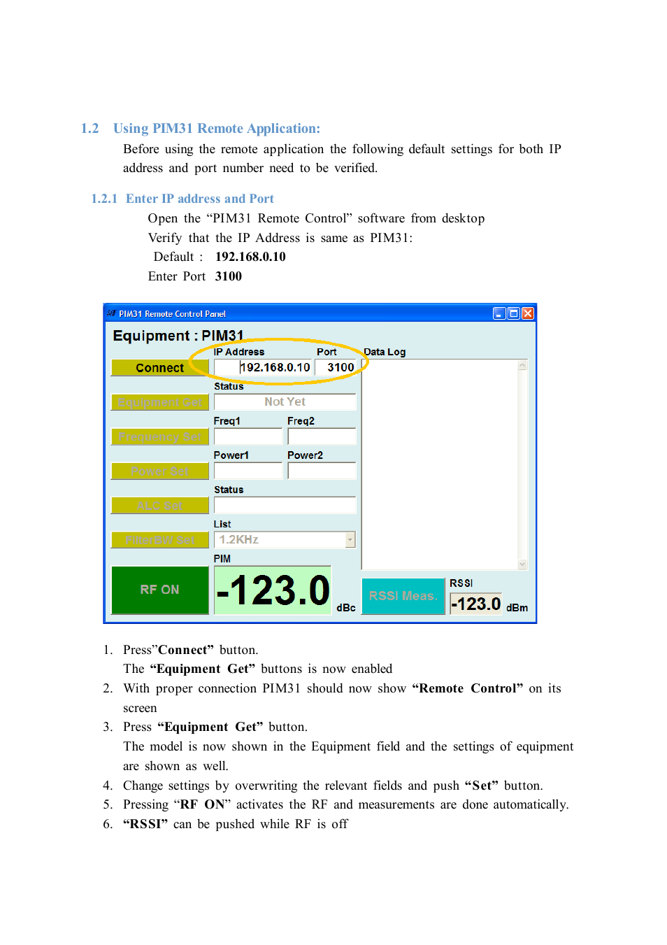 Boonton PIM 31 Remote Control User Manual | Page 4 / 5