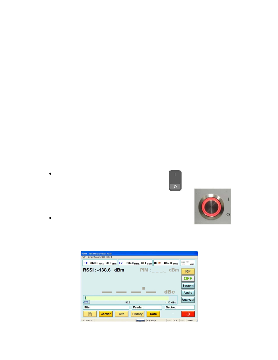 5 powering pim 31 up/down, 1 powering up, Powering pim 31 up/down | Powering up | Boonton PIM 31 User Manual User Manual | Page 22 / 110