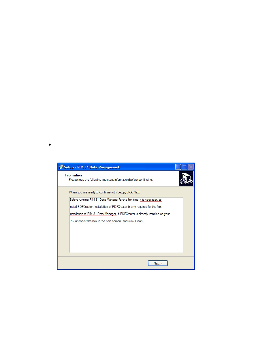 10 pim31 reporter software, 1 installation, Pim31 reporter software | Installation | Boonton PIM 31 User Manual User Manual | Page 72 / 110