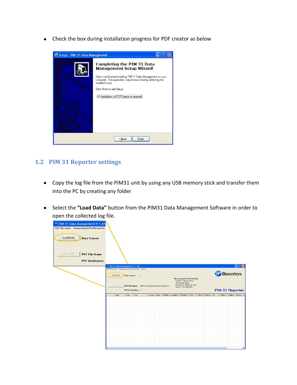 Boonton PIM 31 User Manual | Page 2 / 5