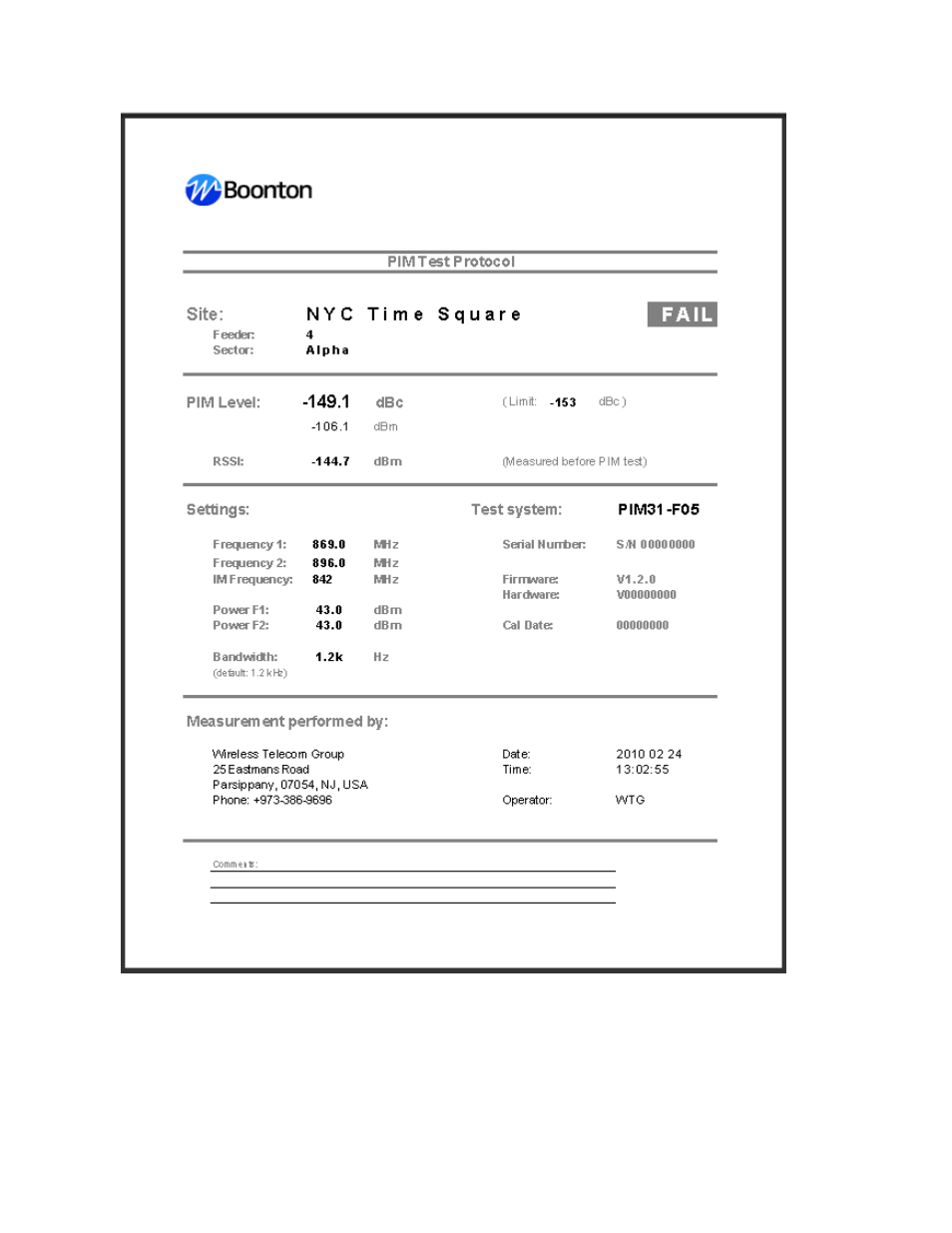 Boonton PIM 31 User Manual | Page 5 / 5