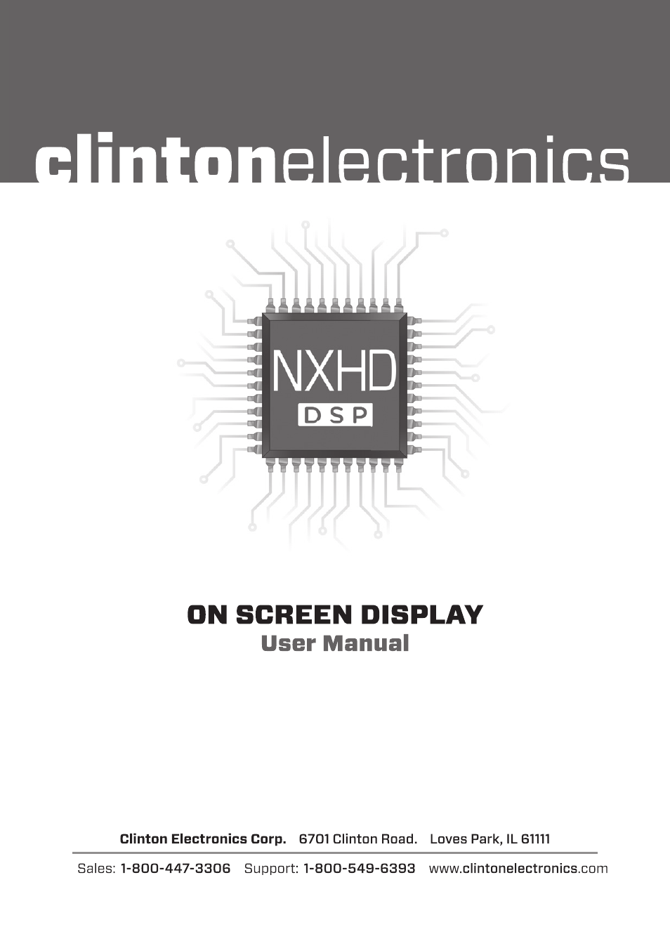 Clinton Electronics NXHD OSD User Manual | 28 pages