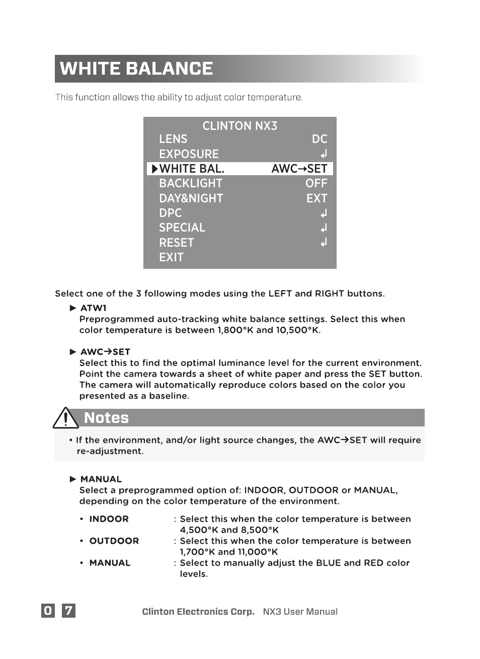 Clinton Electronics NX3 DSP User Manual | Page 12 / 26