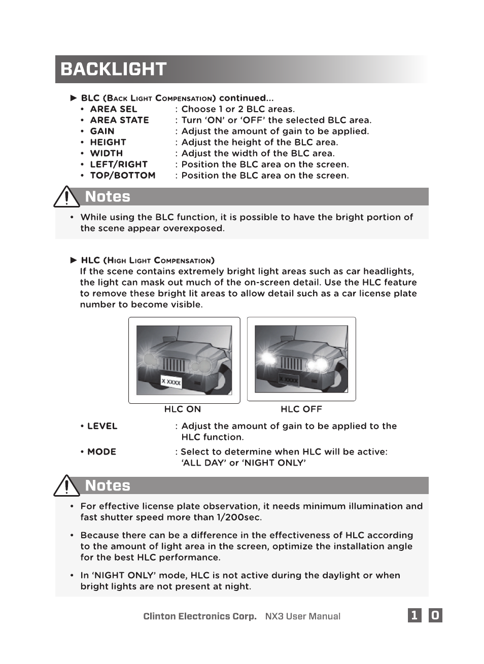 Clinton Electronics NX3 DSP User Manual | Page 15 / 26
