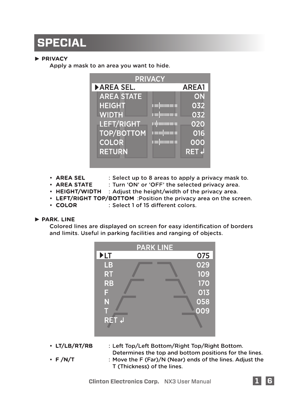 Clinton Electronics NX3 DSP User Manual | Page 21 / 26