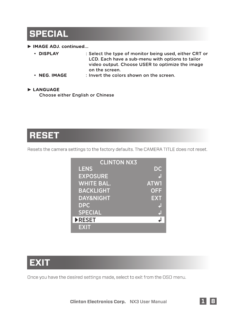 Clinton Electronics NX3 DSP User Manual | Page 23 / 26