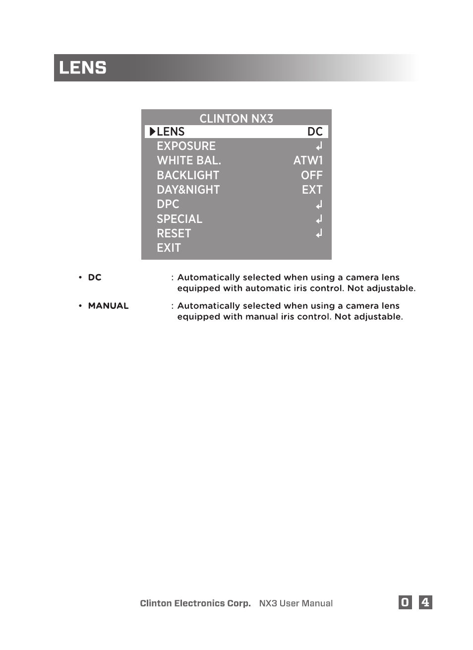 Clinton Electronics NX3 DSP User Manual | Page 9 / 26