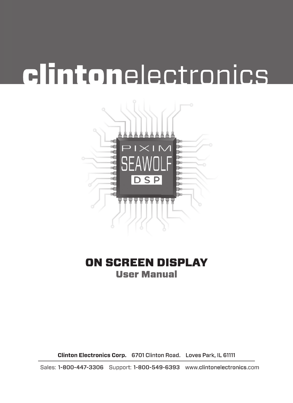 Clinton Electronics Pixim Seawolf DSP User Manual | 22 pages