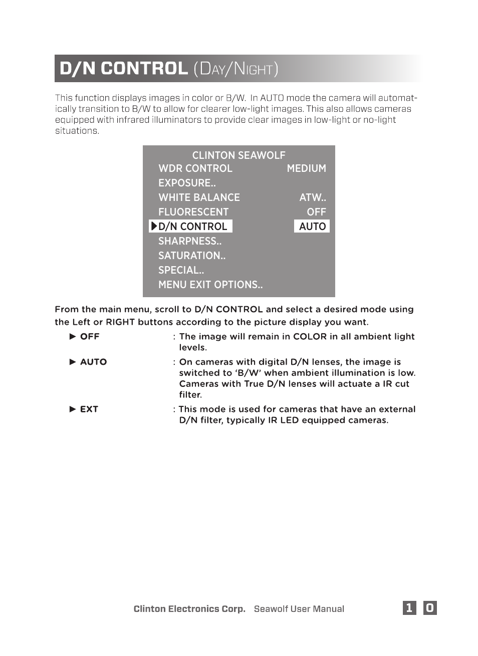 Clinton Electronics Pixim Seawolf DSP User Manual | Page 15 / 22