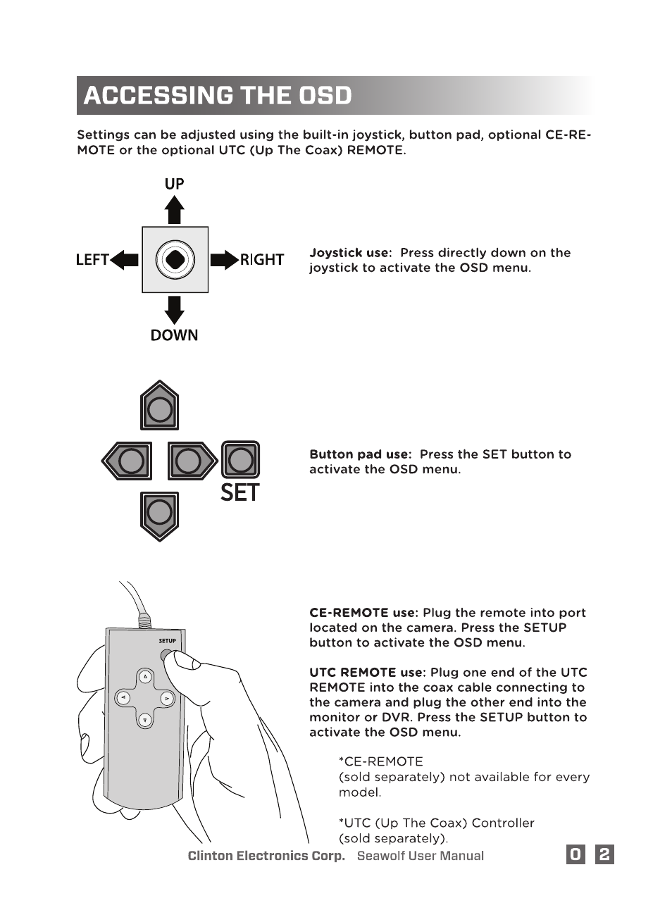Clinton Electronics Pixim Seawolf DSP User Manual | Page 7 / 22