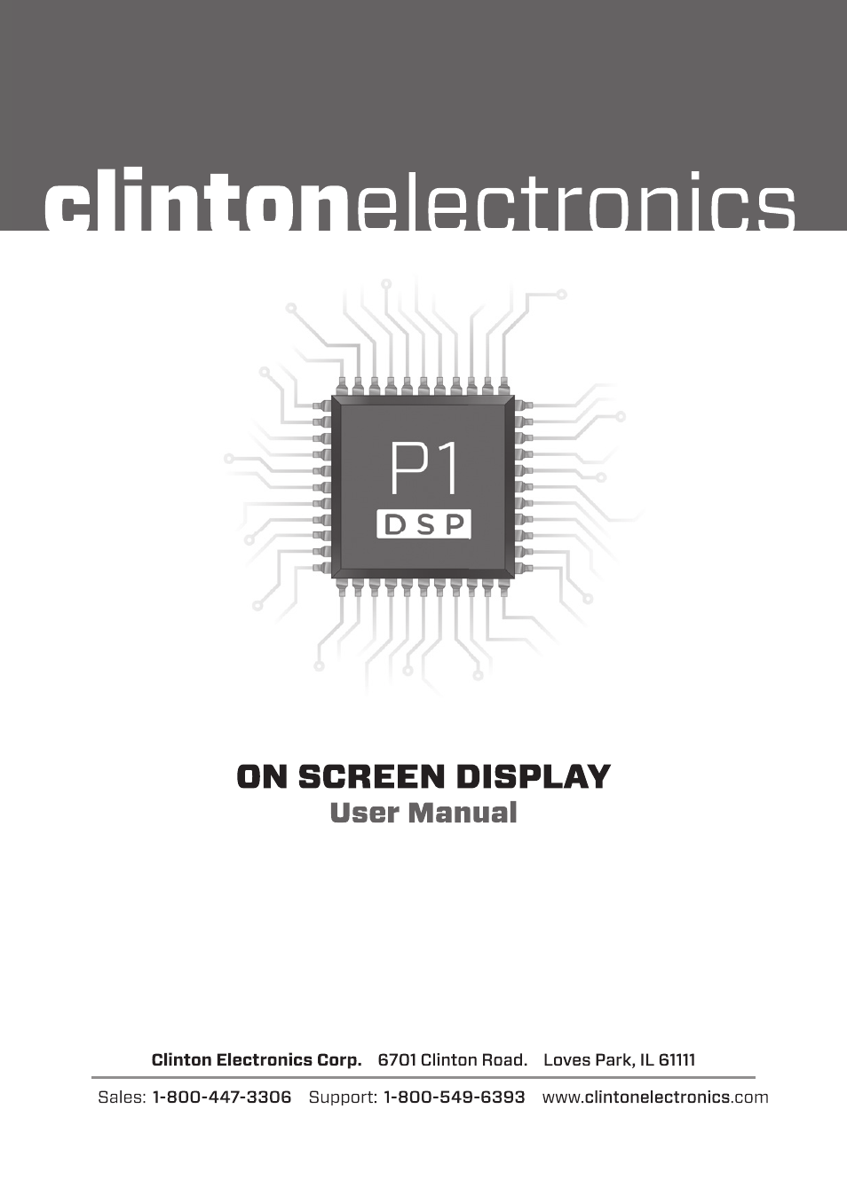 Clinton Electronics P1 OSD User Manual | 18 pages