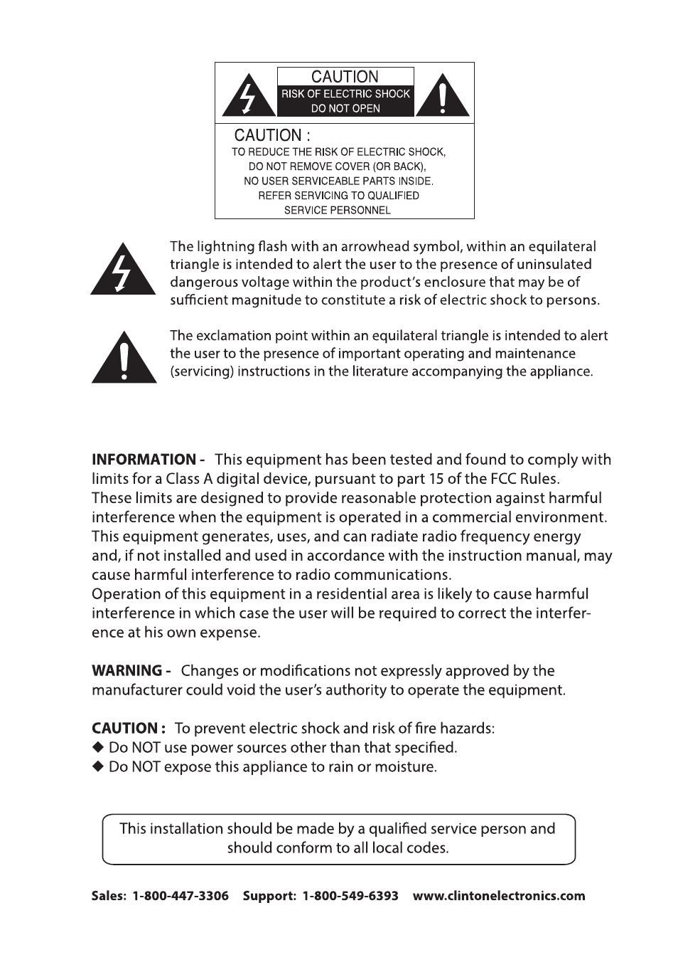Clinton Electronics CE-RP2 User Manual | Page 2 / 27