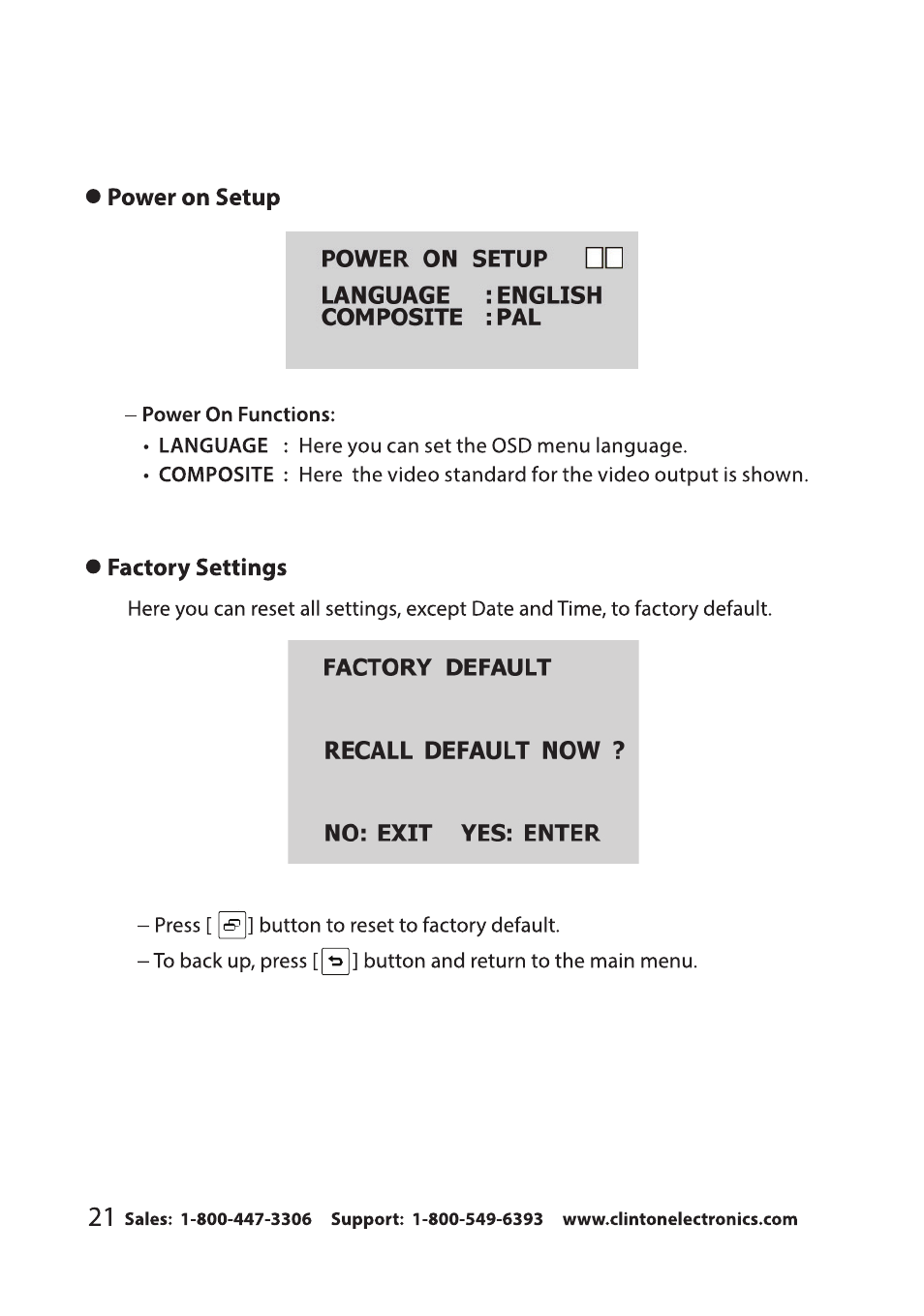 Clinton Electronics CE-RP2 User Manual | Page 24 / 27