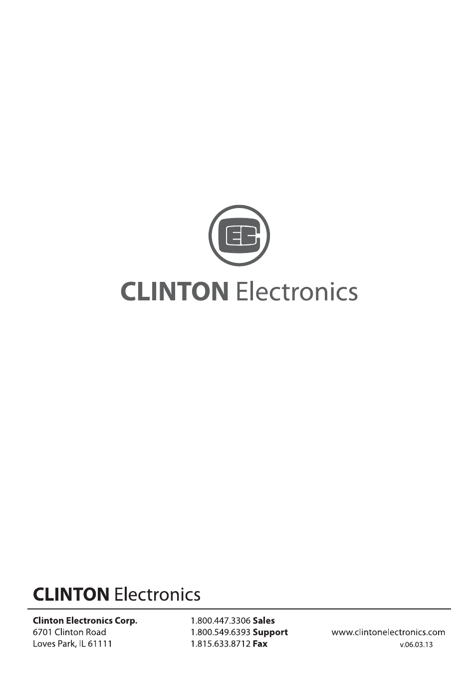 Clinton Electronics CE-RP2 User Manual | Page 27 / 27