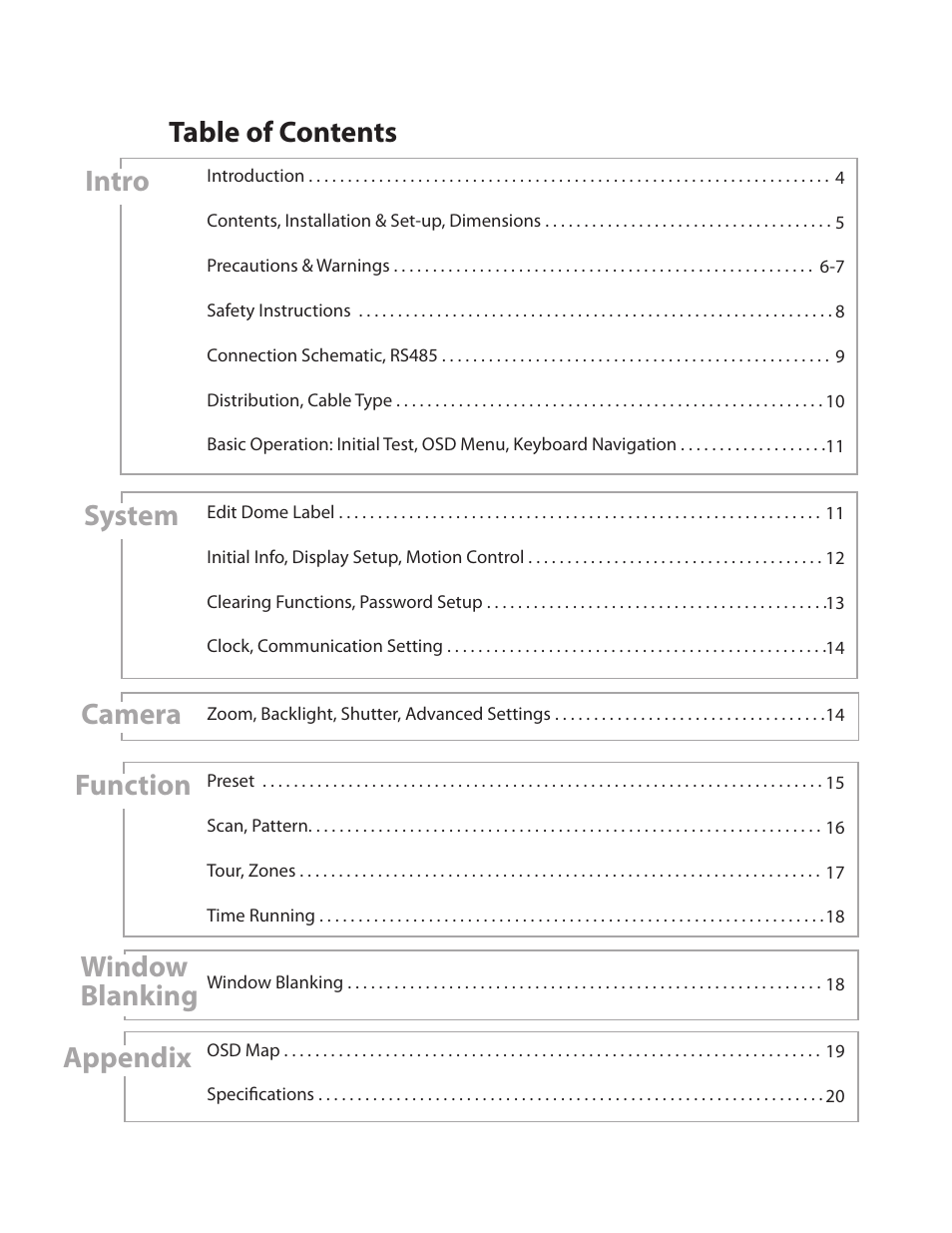 Clinton Electronics CE-PTZ10x User Manual | Page 3 / 22