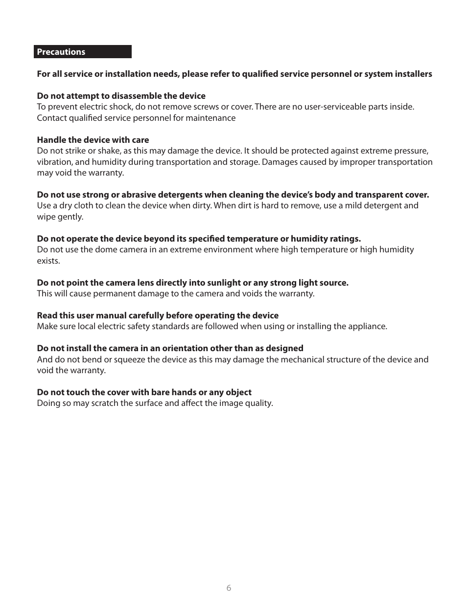 Clinton Electronics CE-PTZ10x User Manual | Page 6 / 22