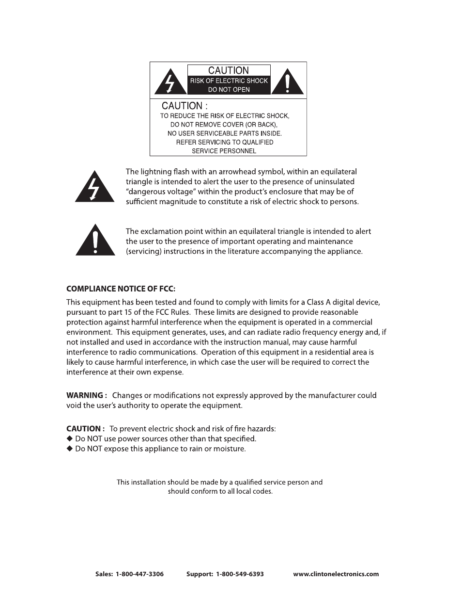 Clinton Electronics CE-CRK16 User Manual User Manual | Page 3 / 48