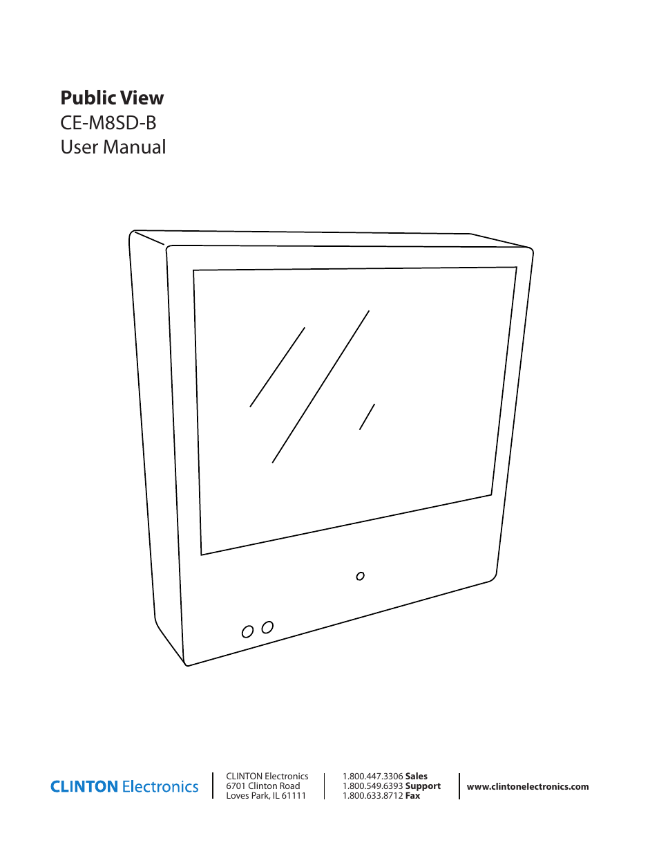 Clinton Electronics CE-M8SD-B User Manual | 36 pages
