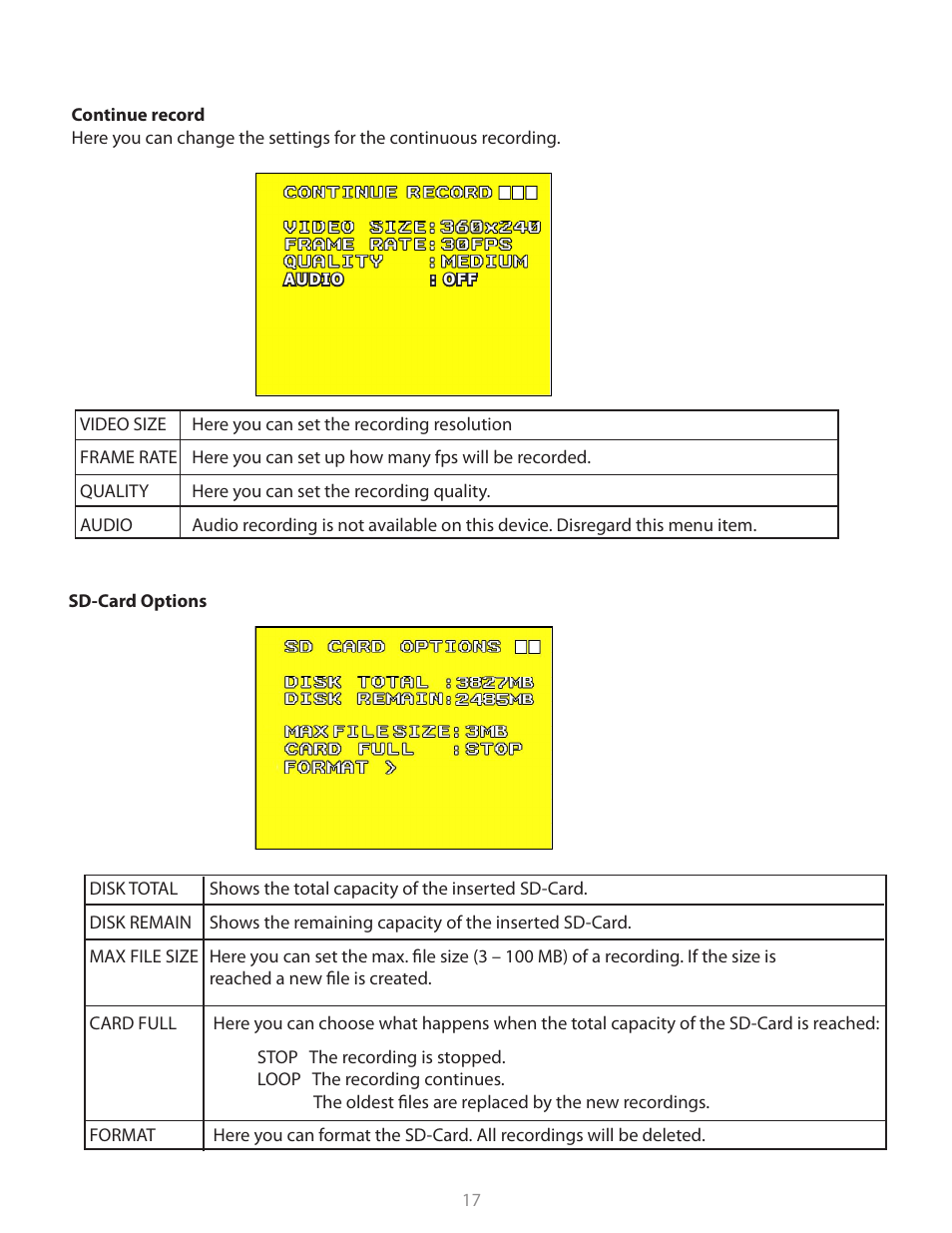 Clinton Electronics CE-M8SD-B User Manual | Page 17 / 36