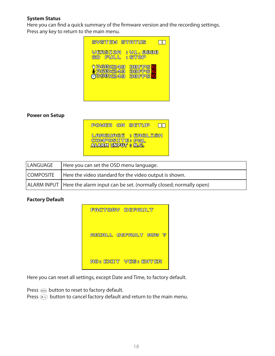 Clinton Electronics CE-M8SD-B User Manual | Page 18 / 36