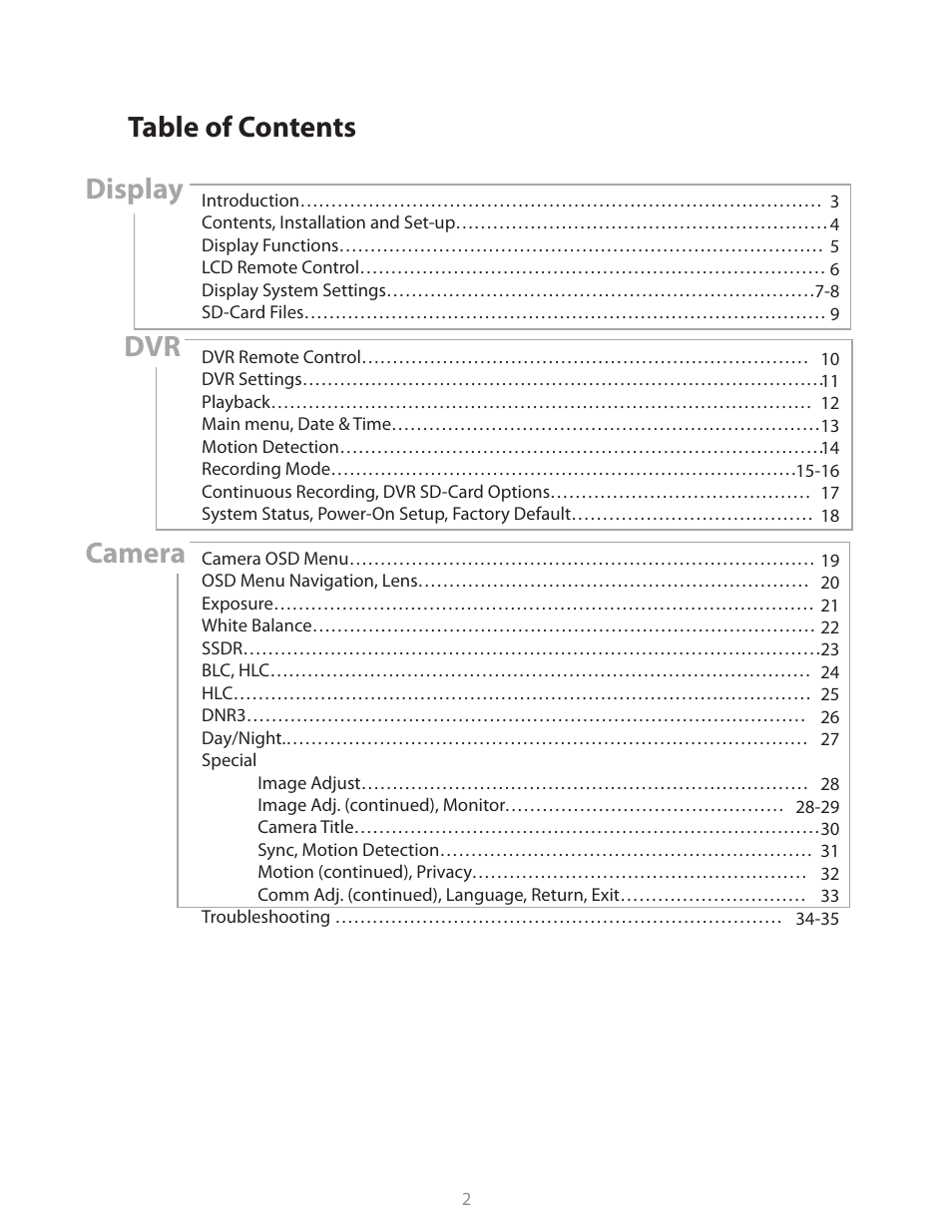 Clinton Electronics CE-M8SD-B User Manual | Page 2 / 36