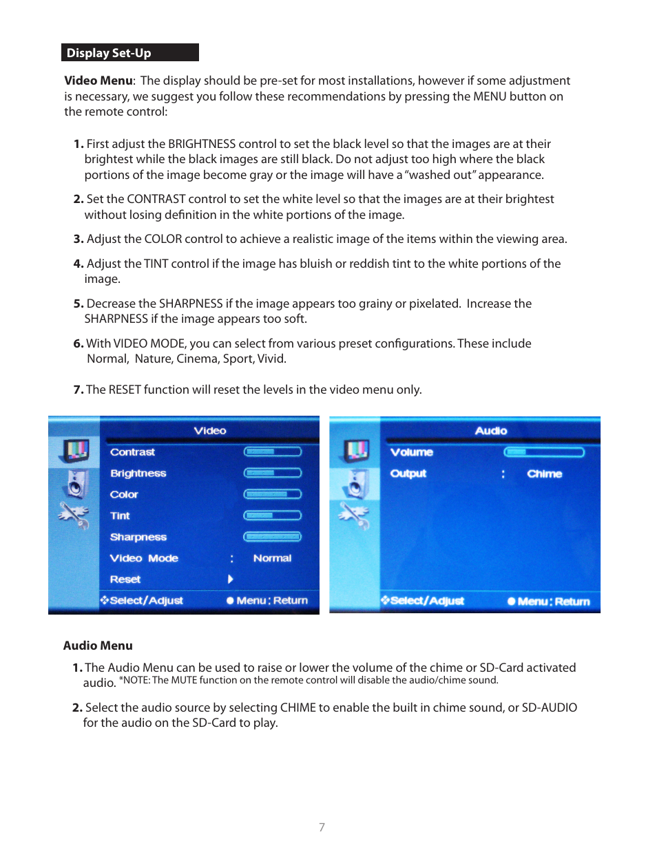 Clinton Electronics CE-M8SD-B User Manual | Page 7 / 36