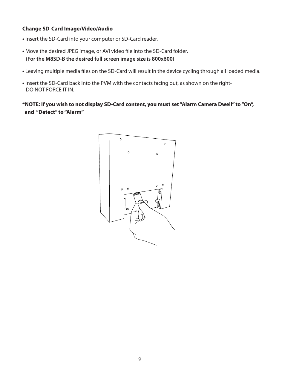 Clinton Electronics CE-M8SD-B User Manual | Page 9 / 36