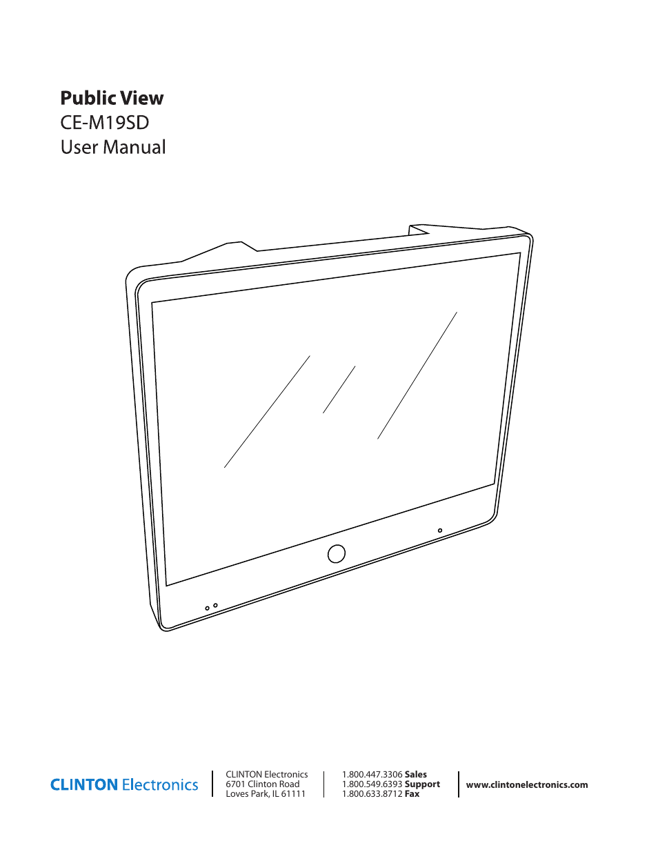 Clinton Electronics CE-M19SD-B User Manual | 36 pages