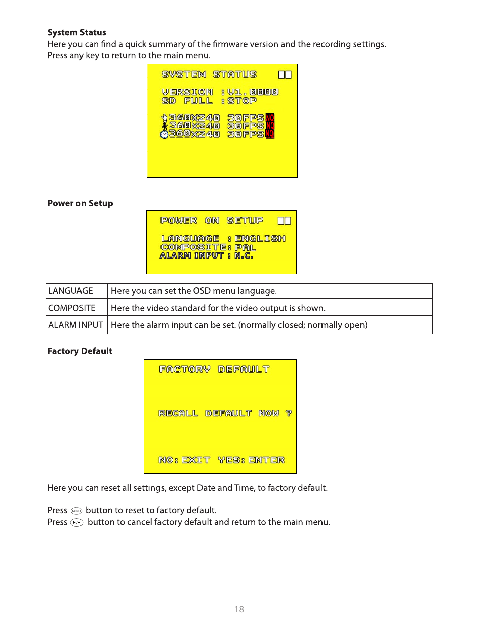 Clinton Electronics CE-M19SD-B User Manual | Page 18 / 36
