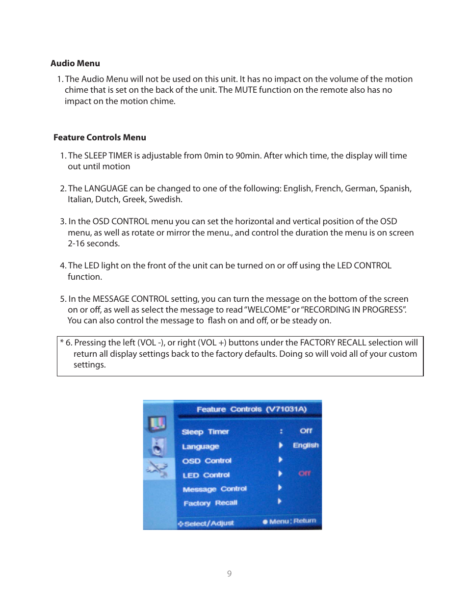 Clinton Electronics CE-20PVMDVR User Manual User Manual | Page 9 / 30