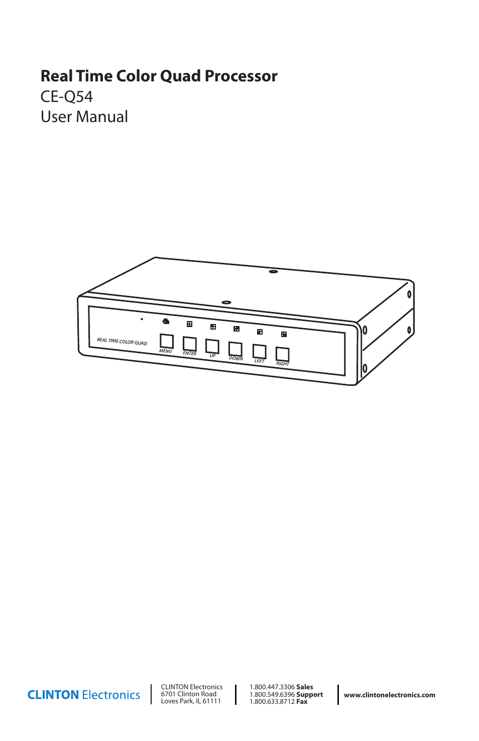 Clinton Electronics CE-Q54 User Manual | 8 pages