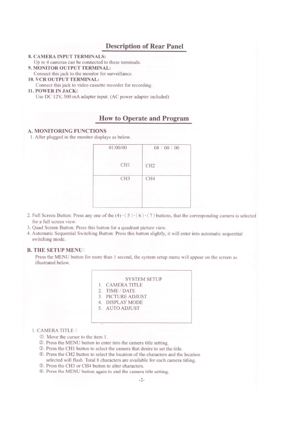 Clinton Electronics CE-Q54 User Manual | Page 5 / 8