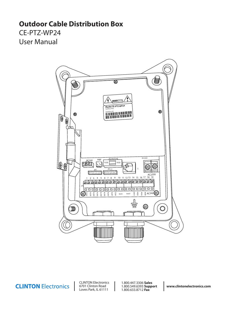 Clinton Electronics CE-PTZ-WP24 User Manual | 5 pages