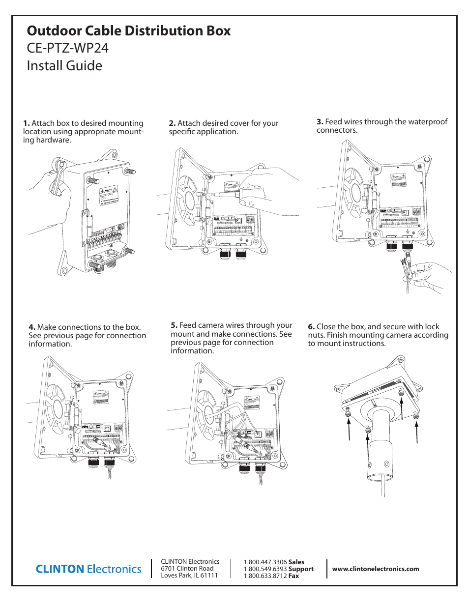 85 b | Clinton Electronics CE-PTZ-WP24 User Manual | Page 4 / 5